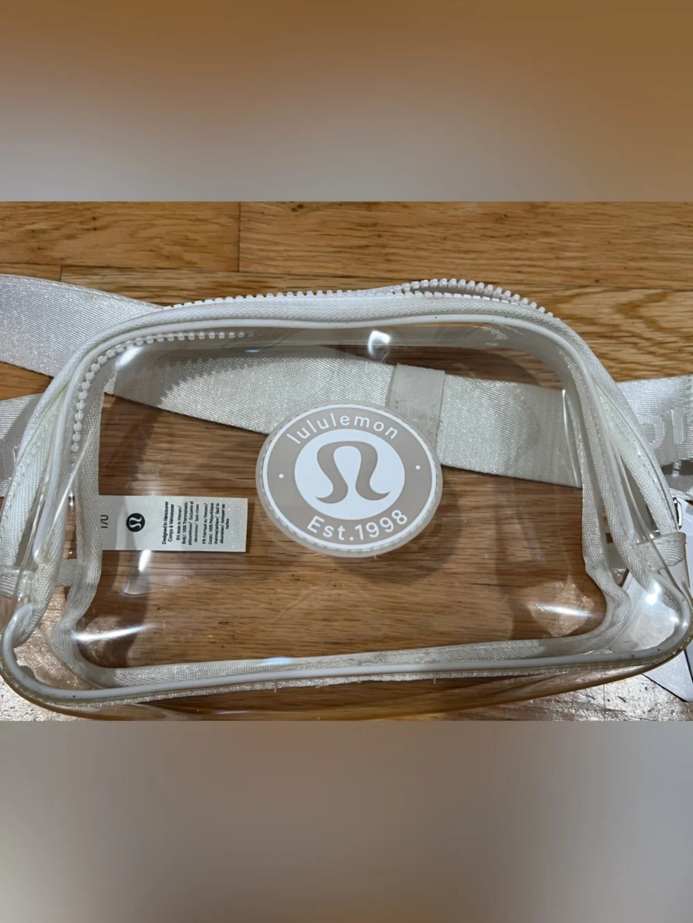 lululemon athletica Clear White Belt Bag